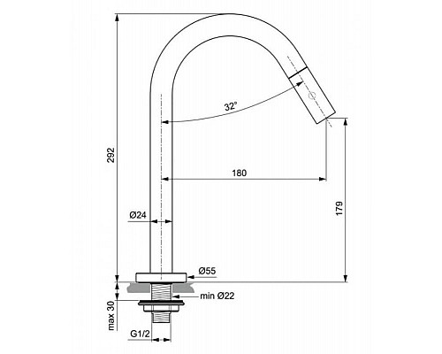 Santeh-Crystal.ru: Кран для холодной воды Ideal Standard IdealStream F2844AA Купить Кран для холодной воды Ideal Standard IdealStream F2844AA в магазине сантехники Santeh-Crystal.ru