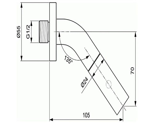 Приобрести Кран для холодной воды Ideal Standard IdealStream F2845AA в магазине сантехники Santeh-Crystal.ru