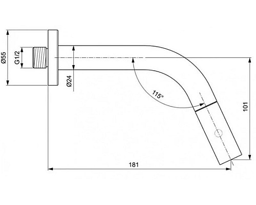 Приобрести Кран для холодной воды Ideal Standard IdealStream F2846AA в магазине сантехники Santeh-Crystal.ru