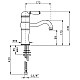 Купить Смеситель для раковины с донным клапаном Nicolazzi El Capitan 3471CR75 в магазине сантехники Santeh-Crystal.ru