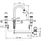 Купить Смеситель для раковины с донным клапаном Nicolazzi Arena 3308RG44 в магазине сантехники Santeh-Crystal.ru