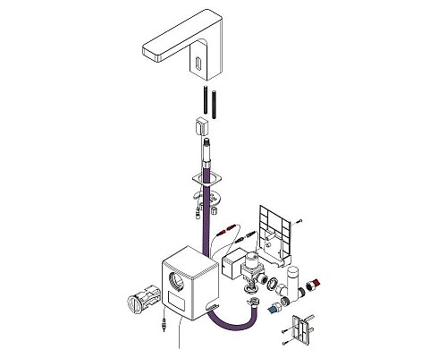 Купить Смеситель для раковины бесконтактный Timo Torne 4313/17F в магазине сантехники Santeh-Crystal.ru