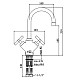 Заказать Смеситель для раковины без донного клапана Paffoni Quattro QTV078CR в магазине сантехники Santeh-Crystal.ru