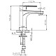Заказать Смеситель для раковины без донного клапана Caprigo Atlantic 51-020-crm в магазине сантехники Santeh-Crystal.ru