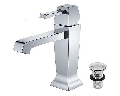 Заказать Смеситель для раковины с донным клапаном Caprigo Diamante 50-020-crm в магазине сантехники Santeh-Crystal.ru