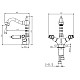 Приобрести Смеситель для раковины с донным клапаном Caprigo Adria Classic Black Edition 03B-526-vot в магазине сантехники Santeh-Crystal.ru