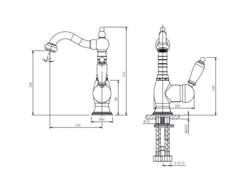 Купить Смеситель для раковины с донным клапаном Caprigo Adria Uno Black Edition 02B-524-vot в магазине сантехники Santeh-Crystal.ru