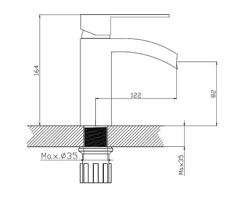 Приобрести Смеситель для раковины Haiba HB13505-8 в магазине сантехники Santeh-Crystal.ru