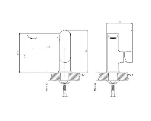 Купить Смеситель для раковины Haiba HB12590 в магазине сантехники Santeh-Crystal.ru