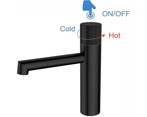 Смеситель для раковины без донного клапана Vincea Desire VBF-1D3MB