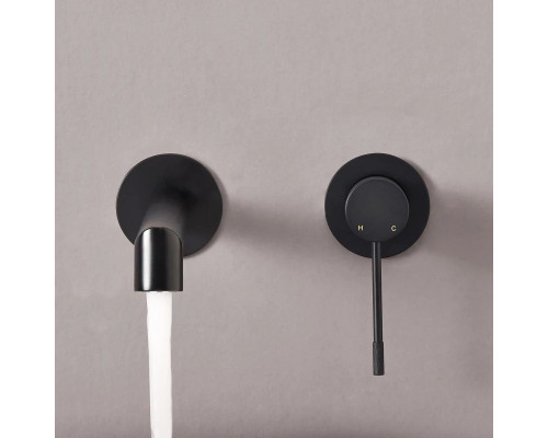 Смеситель для раковины без донного клапана Vincea Desire VBFW-1D1MB