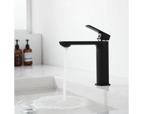 Смеситель для раковины без донного клапана Vincea Next VBF-1N1MB