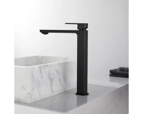 Смеситель для раковины без донного клапана Vincea Next VBF-1N2MB