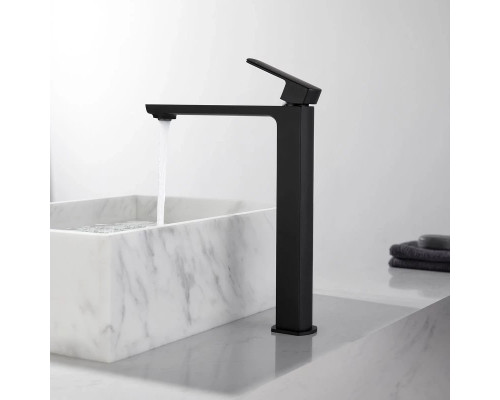 Смеситель для раковины без донного клапана Vincea Next VBF-1N2MB