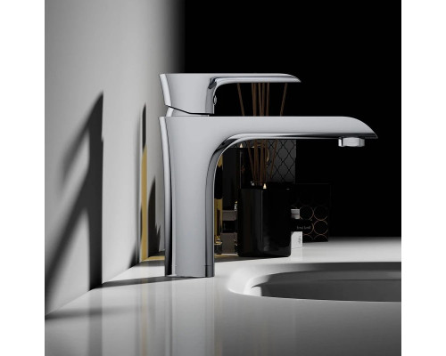 Смеситель для раковины без донного клапана Vincea Esse VBF-1E1CH