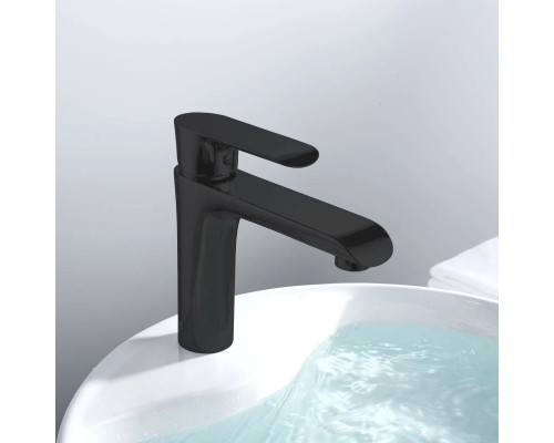 Смеситель для раковины без донного клапана Vincea Esse VBF-1E1MB