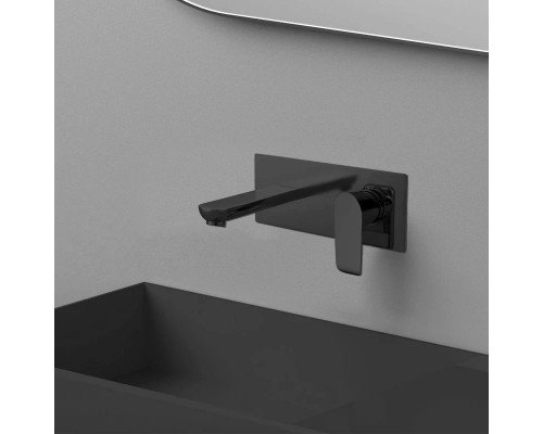 Смеситель для раковины без донного клапана Vincea Esse VBFW-1E1MB