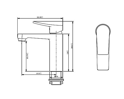 Купить Смеситель для раковины Savol SK-3201 в магазине сантехники Santeh-Crystal.ru