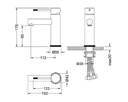 Заказать Смеситель для раковины CoolStart Timo Saona 2361/18F в магазине сантехники Santeh-Crystal.ru