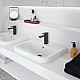 Приобрести Смеситель для раковины с донным клапаном Villeroy & Boch Architectura Square TVW125001000K5 в магазине сантехники Santeh-Crystal.ru