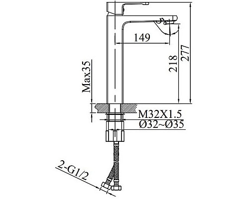 Смеситель для раковины AltroBagno Lamberto AltroBagnoLamberto010213NeOp Смеситель для раковины AltroBagno Lamberto AltroBagnoLamberto010213NeOp