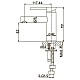 Купить Смеситель для раковины без донного клапана Caprigo Don 53-020-BRG в магазине сантехники Santeh-Crystal.ru