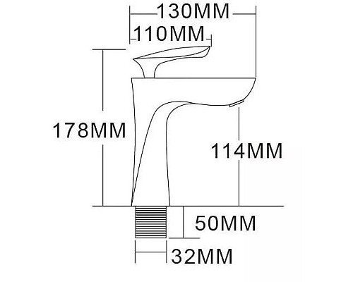 Купить Смеситель для раковины Grocenberg GB2001BL в магазине сантехники Santeh-Crystal.ru