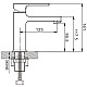 Купить Смеситель для раковины Rose R1001H-1 в магазине сантехники Santeh-Crystal.ru