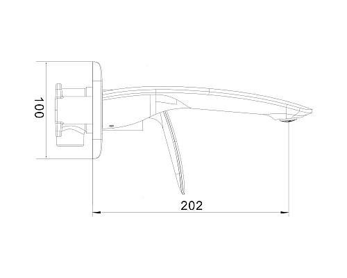 Заказать Смеситель для раковины Rose R1141H в магазине сантехники Santeh-Crystal.ru