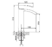 Смеситель для раковины Rose R1511F