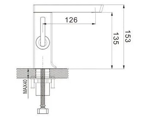 Купить Смеситель для раковины Rose R1801 в магазине сантехники Santeh-Crystal.ru