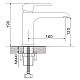 Заказать Смеситель для раковины Rose R2101F-1 в магазине сантехники Santeh-Crystal.ru