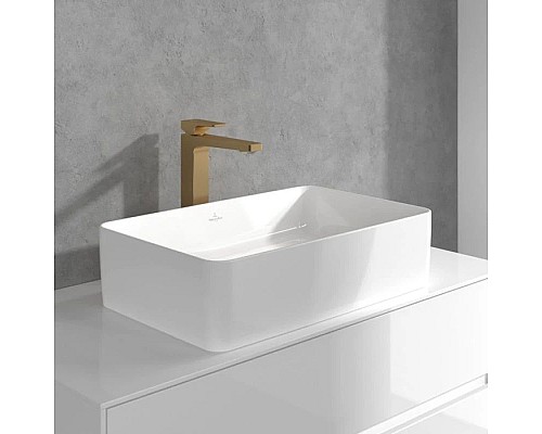 Купить Смеситель для раковины с донным клапаном Villeroy & Boch Architectura Square TVW12500200076 в магазине сантехники Santeh-Crystal.ru