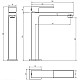 Купить Смеситель для раковины Boheme Qubic 472-MG в магазине сантехники Santeh-Crystal.ru