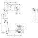 Приобрести Смеситель для раковины с донным клапаном Villeroy & Boch Subway 3.0 TVW112002000K5 в магазине сантехники Santeh-Crystal.ru
