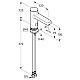 Купить Смеситель для раковины электроннный 9V без донного клапана Kludi Zenta SL 3810039 в магазине сантехники Santeh-Crystal.ru