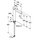 Приобрести Смеситель для раковины без донного клапана Kludi Zenta SL 482563965 в магазине сантехники Santeh-Crystal.ru
