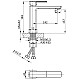 Заказать Смеситель для раковины без донного клапана Vincea Next VBF-1N1GM в магазине сантехники Santeh-Crystal.ru