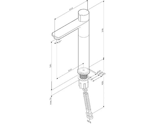 Приобрести Смеситель для раковины без донного клапана Am.Pm X-Joy F85A92500 в магазине сантехники Santeh-Crystal.ru