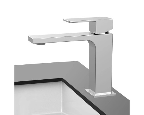 Смеситель для раковины без донного клапана Vincea Cube VBF-1C01CH