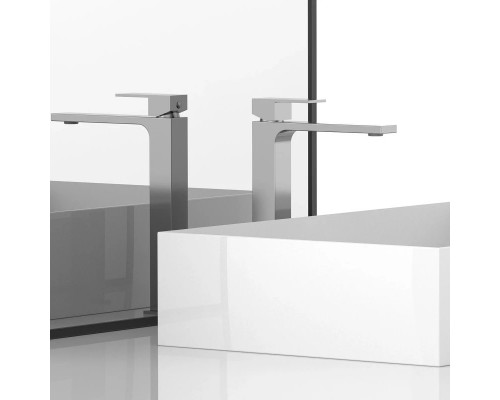 Смеситель для раковины без донного клапана Vincea Cube VBF-1C02CH