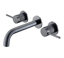 Смеситель для раковины без донного клапана Vincea Groove VBFW-4G1GM