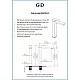Заказать Смеситель для раковины без донного клапана GID Anchel SS979-BM-D в магазине сантехники Santeh-Crystal.ru