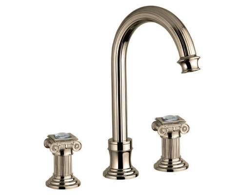 Заказать Смеситель на раковину на три отверстия бронза, ручки swarovski Cezares Olimp OLIMP-BLS2-A-02-Sw в магазине сантехники Santeh-Crystal.ru