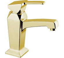 Смеситель на раковину однорычажный с донным клапаном золото 24 карата Cezares Legend LEGEND-LSM2-03/24