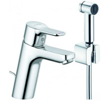 Смеситель для раковины с гигиеническим душем с донным клапаном Kludi Pure&Easy 372590565