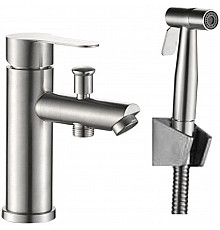 Смеситель для раковины с гигиеническим душем Haiba HB12801