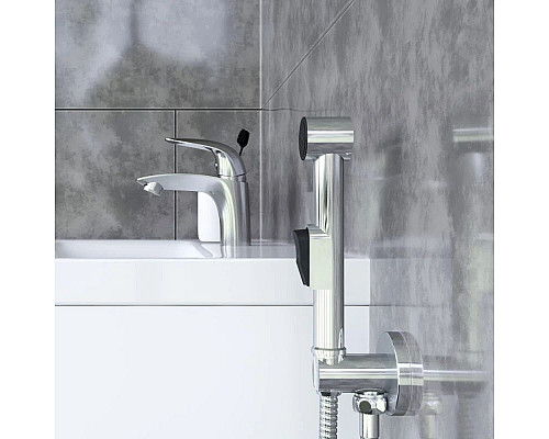 Заказать Смеситель для раковины с гигиеническим душем Damixa Eclipse 310300001 в магазине сантехники Santeh-Crystal.ru