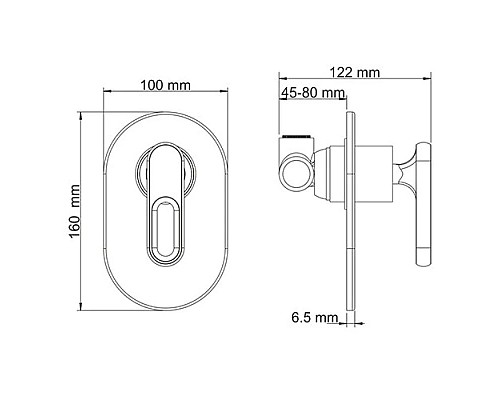 Купить Гигиенический комплект WasserKRAFT A111856 в магазине сантехники Santeh-Crystal.ru