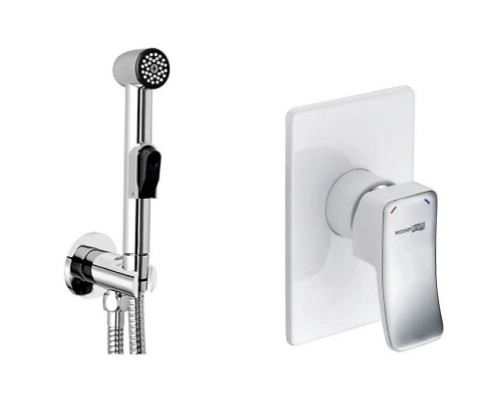 Заказать Гигиенический комплект WasserKRAFT A010657WHITE в магазине сантехники Santeh-Crystal.ru